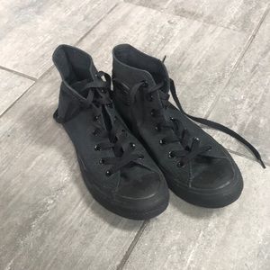 All Black Converse